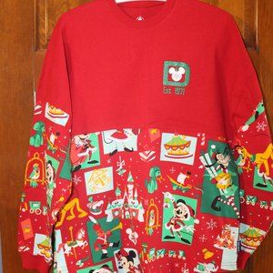Disney Santa Mickey Mouse & Friends Holiday Spirit Jersey - Size Small - Used